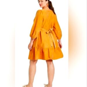 Ava Viv mustard colored dress